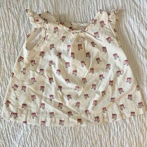 Paddington bear for a babyGap rainbow shirt